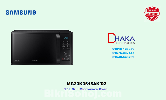 Samsung 23L MG23K3515AK Grill Microwave Oven Official